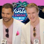 Seth Jones, Anton Lundell: Miami Vice Entrance Before NHL Winter Classic v New York Rangers