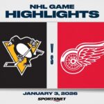 NHL Highlights | Penguins vs. Red Wings - January 3, 2026