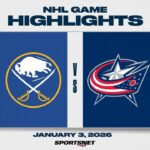 NHL Highlights | Sabres vs. Blue Jackets - January 3, 2026