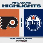 NHL Highlights | Flyers vs. Oilers - January 3, 2026