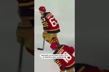 Florida Panthers Rocking Bucket Hats During Warmups 🧢