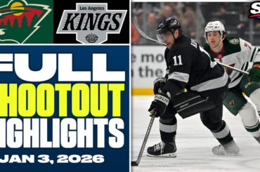 Minnesota Wild at Los Angeles Kings | FULL Shootout highlights - January 3, 2026