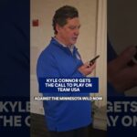 The moment Kyle Connor found out he’d be representing his country at the Olympics! 🇺🇸