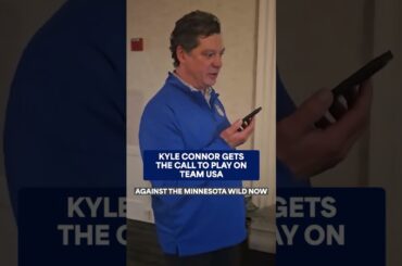 The moment Kyle Connor found out he’d be representing his country at the Olympics! 🇺🇸