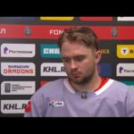 Александр Пашин после 2-го периода матча с ХК «Драконы». 39-й тур КХЛ-25/26