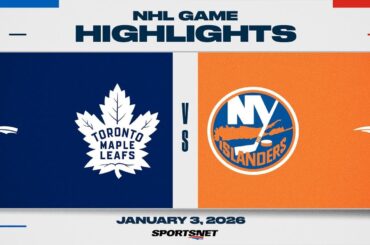 NHL Highlights | Maple Leafs vs. Islanders - January 3, 2026
