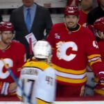 NHL Hockey fight - Ryan Lomberg(Flames)vs. Cole Smith(Predators); 2 others receive roughing penaltys
