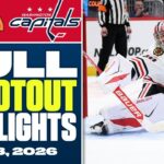 Chicago Blackhawks at Washington Capitals | FULL Shootout Highlights - January 3, 2026