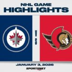 NHL Highlights | Jets vs. Senators - January 3, 2026