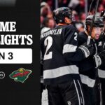 HIGHLIGHTS: Minnesota Wild vs LA Kings