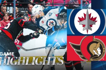 Ottawa Senators vs. Winnipeg Jets - Game Highlights