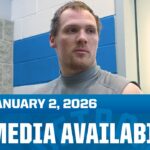 Detroit Lions linebacker Jack Campbell meets with the media | January 2, 2026