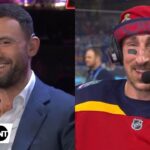 Biz & Marchand Chirp Each Other at the Winter Classic 😂 | NHL on TNT