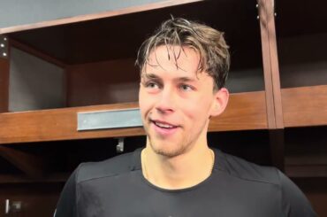 Yegor Chinakhov, Penguins, on his first goal with Pittsburgh