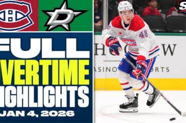 Montreal Canadiens at Dallas Stars | FULL Overtime Highlights - January 4, 2026