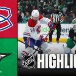 Canadiens vs. Stars | NHL Highlights | January 04, 2026