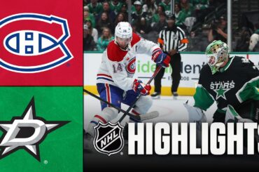 Canadiens vs. Stars | NHL Highlights | January 04, 2026