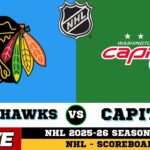 🔴LIVE : Chicago Blackhawks Vs Washington Capitals | NHL 2026 | NHL Live SCOREBOARD