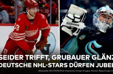 EISHOCKEY: Jubel bei Moritz Seider und Philipp Grubauer - Siege für die NHL-Stars | NHL-Highlights