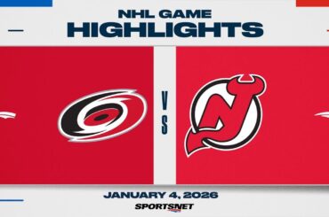 NHL Highlights | Hurricanes vs. Devils - January 4, 2026