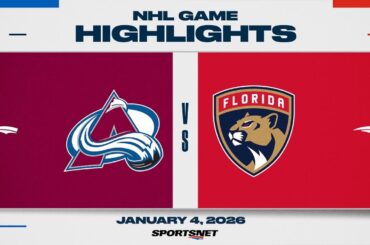 NHL Highlights | Avalanche vs. Panthers - January 4, 2026