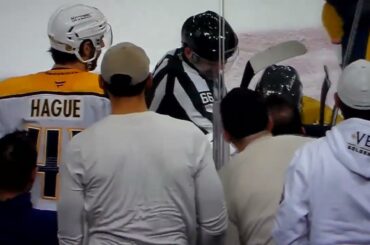 Golden Knights Kolesar cross checking, misconduct penalties after Predators' Bunting won't fight him