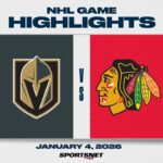NHL Highlights | Golden Knights vs. Blackhawks - January 4, 2026