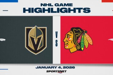 NHL Highlights | Golden Knights vs. Blackhawks - January 4, 2026