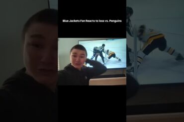 Blue Jackets Fan Reacts to OT loss vs. Penguins! Crazy Comeback #nhl #penguins #hockey #bluejackets