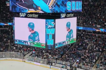 Fan View of San Jose Sharks Shootout Win! Celebrini Goal, Askarov Save, and Eklund Game Winner!