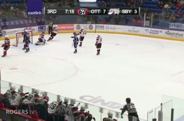 Adam Ruzicka 2nd goal in Playoff Sudbury Wolves (OHL) 18/19