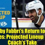 Robby Fabbri's Return to the Blues: Projected Lineup and Coach's Take