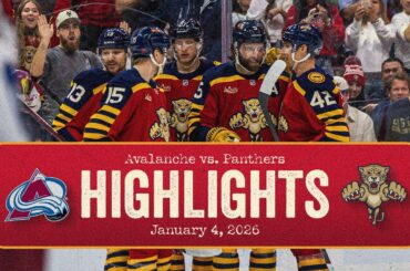 Panthers vs Avalanche Highlights | 1.4.26