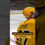 Crosby Scores Two Goals in First Six Minutes of Play