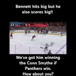 Sam Bennetts huge hit leads to a breakaway goal scored by Sam Bennett! #stanleycupfinal