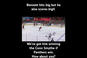 Sam Bennetts huge hit leads to a breakaway goal scored by Sam Bennett! #stanleycupfinal