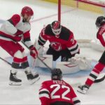 Sean Walker scores a goal against the New Jersey Devils