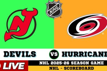 🔴LIVE : Carolina Hurricanes Vs New Jersey Devils | NHL 2026 | NHL Live SCOREBOARD