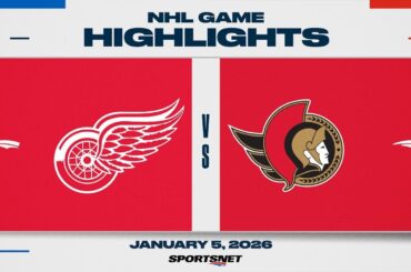 NHL Highlights | Red Wings vs. Senators - January 5, 2026