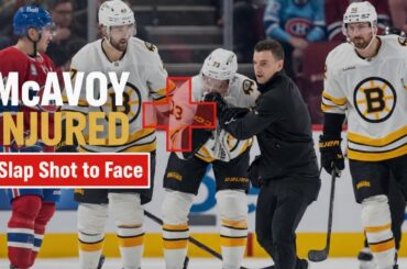 Charlie McAvoy INJURED After Brutal Slap Shot to Face (Bad News for Bruins)