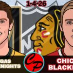 Las Vegas Golden Knights vs Chicago Blackhawks NHL Hockey Live Game Cast & Audio