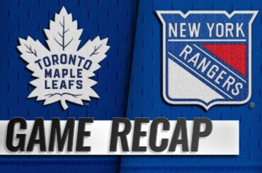 Georgiev sets career high as Rangers top Maple Leafs