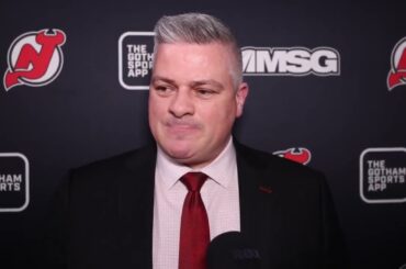 Sheldon Keefe speaks ahead of Devils at Columbus