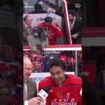 A little gatorade shower for Sourdy😂#nhl #capitals #hockey