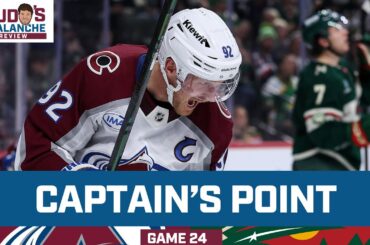 Gabe Landeskog Grits One Point | Avalanche Review Game 24