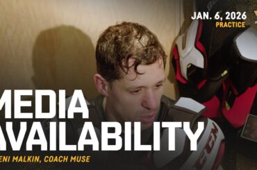 Malkin, Muse Media Availability (1.6.26) | Pittsburgh Penguins