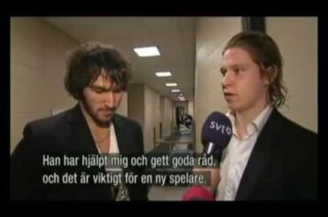 NIKLAS BACKSTROM AND ALEX OVECHKIN OF THE WASHINGTON CAPITALS