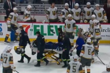 Haydn Fleury Stretchered Off