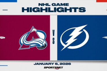 NHL Highlights | Avalanche vs. Lightning - January 6, 2025