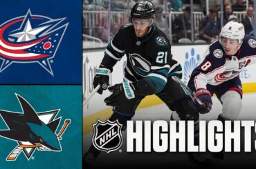 Blue Jackets vs. Sharks | NHL Highlights | January 06, 2026